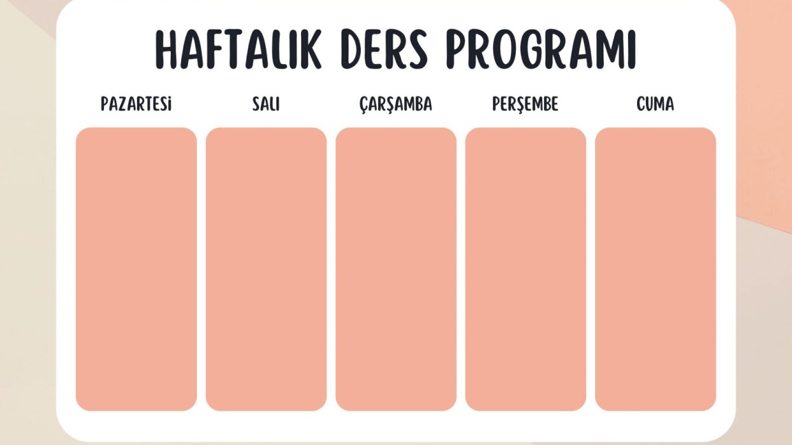 8 Eylül Ders Programı